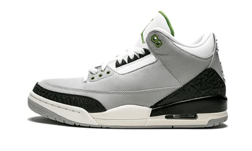 Nike Air Jordan 3 Retro, Men's Fitness Shoes, Multicolour (Lt Smoke Grey/Chlorophyll/Black/White 006), 10 UK (45 EU)