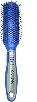 MAYU Flat Hair Roller Brush Professional Salon And Home Use Hair Brush Round Comb For Girls And Boys For Dryer And Straightener, Multi Color