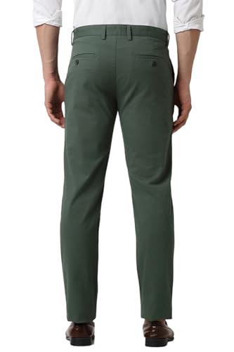Image of Peter England Men's Regular Fit Mid Rise Pants