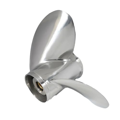 Image of 15 1 /4x15 Ship Marine Engine Stainless Steel 3 Blade Outboard Propeller 15tooth for Y 150-300HP 6R1-45976-A0