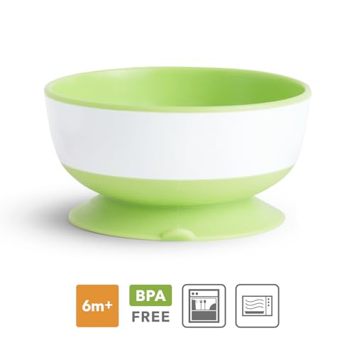 Munchkin Stay Put Baby Saugnapf Schalen Set | Baby Schalen für Beikosteinführung | Saugnapf Essgeschirr Set für Babys & Kleinkinder ab 6 Monaten | BPA-frei Beikost Set | 3er Pack