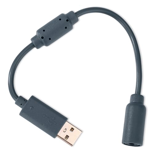 Image of XIHIRCD USB Breakaway Cable, USB Breakaway Cord Replacement for Logitech G920 G923 G27 G29 Driving Force Xbox 360 Controller Thrustmaster Ferrari 458 Spider Racing Wheel Cord (Grey)