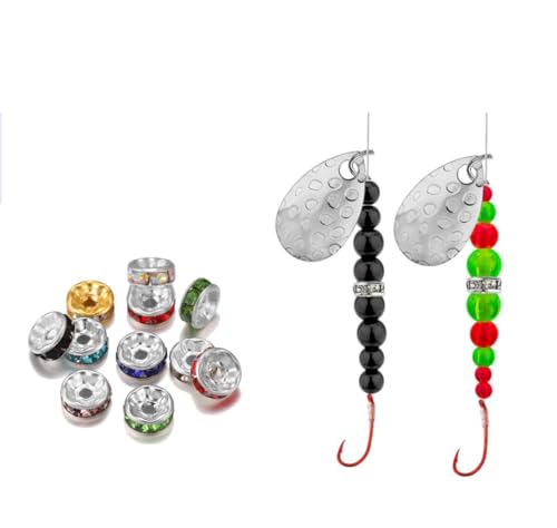 Juego de 100 cuentas cristal 6 mm para pesca