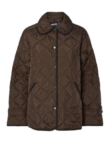Veste matelassée courte femme PIECES Pcemily Noos BC noire style moderne