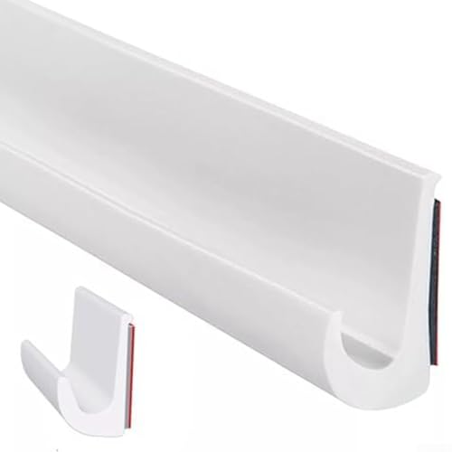 CYRENT Self-J - Canaleta de lluvia en forma de J para coches, caravanas y barcos, diseñado para un drenaje eficiente del agua y protección interior, 5 m