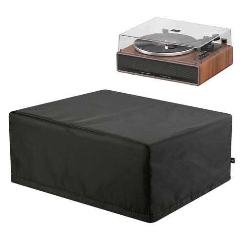 Dust Cover Compatible with 1 by ONE Turntable, Dust Sleeve with Elastic Band Protective Cover Case...
