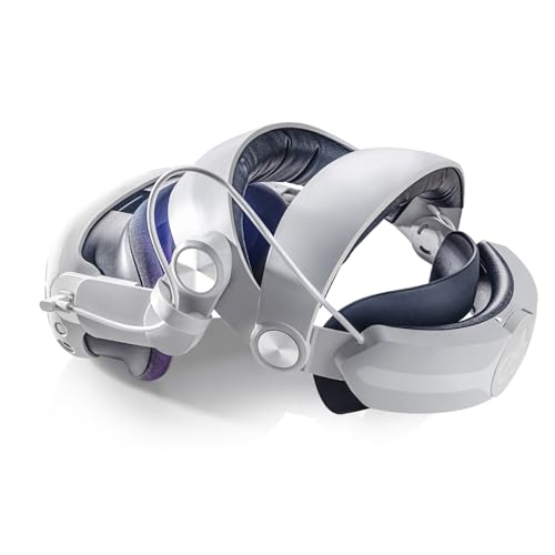 Head Strap with Battery for Meta Quest 3, Adjustable Elite Strap with 6400mAh Battery Pack for Enhanced Comfort and Playtime in VR, Fast Charging and Counter Balance for Quest 3 Accessories
