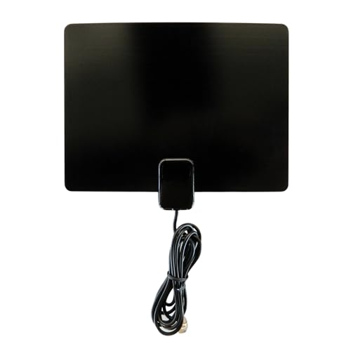 Image of Winegard FL1000 Indoor HD TV Antenna - Ultra Thin Dual Color Design VHF /UHF Signal Reception - 30 Mile Range - NextGen TV Compatible Easy Setup for HDTV - Black
