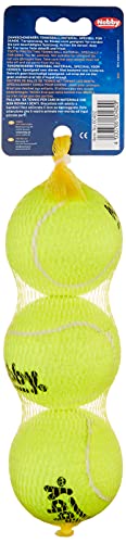 Nobby Tennisball Squeaker, M, 6,5 cm, 1 Packung (1x3 Stück)