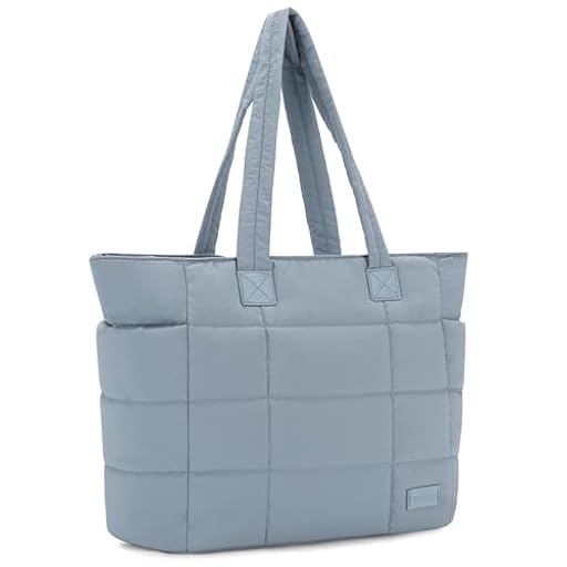 VASCHY Bolso Acolchado Grande Tote para Viaje y Shopper, Bandolera con Asa de Hombro y Mano, Playa en Verano, Ordenador Portátil para Trabajo y Universidad | Ya disponible en tu tienda friki favorita! En mundofriki.es!
