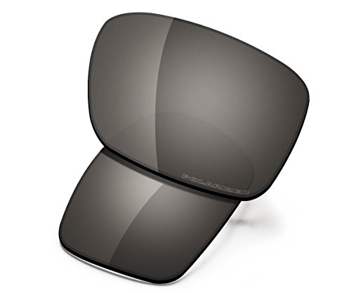 Saucer Premium Replacement Lenses for Oakley Holbrook OO9102 Sunglasses High Definition - Shield Black Polarized