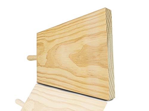 Tabla Cortar Cocina Madera Grande Maciza [30x20 Cm] hecha de Madera Natural, Hecha en Espaa