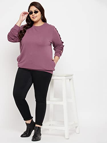 Image of AUSTIVO Women Solid Sweatshirt