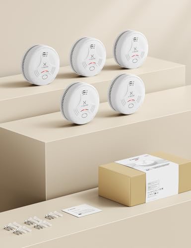 X-Sense Rauchmelder 10 Jahre Batterie, Feuermelder TÜV Rheinland Zertifiziert, Rauchwarnmelder mit...