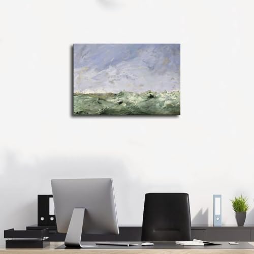 Impression toile ocean August Strindberg pour decorer un grand mur de bureau vide