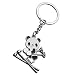 Porte-clés Jeux Olympiques 2022 - Olympiade Panda Patinage Silicone Porte-clés - Porte-clés Drôle - Mignon Kawaii Patinage Panda Clé Accessoires Pour Adulte Et Enfant Fille Copines