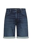 camel active Herren Jeans Shorts aus Baumwollmix Dunkelblau, menswear-36IN