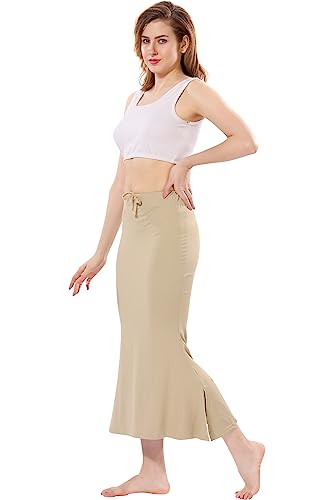 XOYA Soft Lycra Blended Saree Shapewear for Women/Fishcut Fit Petticoat Saree Silhouette Shape Wear Dress for Saree - Image 3