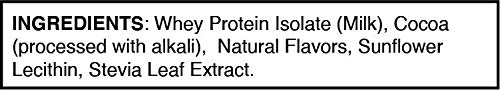 Bipro Renew 100% Whey Isolate Protein Powder, Chocolate, 1 Pound - Dietitian Recommended, Sugar Free, Suitable For Lactose Intolerance, Gluten Free, Naturally Sweetened, Hormone Free #TOP6