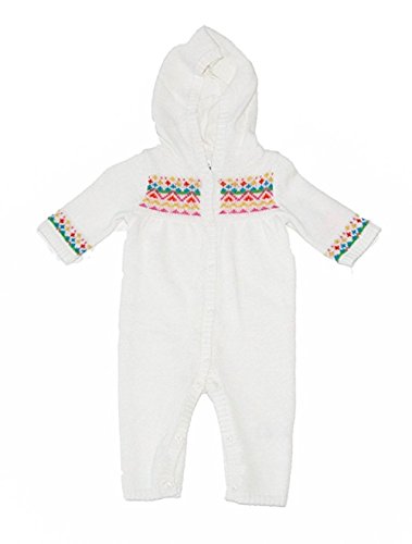 Carter's Baby Girls' Little Occassion Hooded Ivy Pram Jumper, 6 Months White
