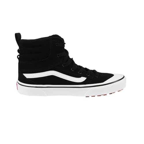 Vans Kids' Ashwood Hi Vansguard Shoe | Weather-Resistant High Top Sneakers for Boys & Girls, Suede Black/White, 4