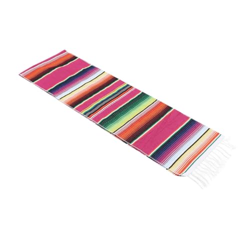 SOLUSTRE Dekorativer Elegante Tischdekoration Tischläufer aus Baumwolle im Mexikanischen Stil Bunte Picknickdecke mit Design für & Besondere Anlässe
