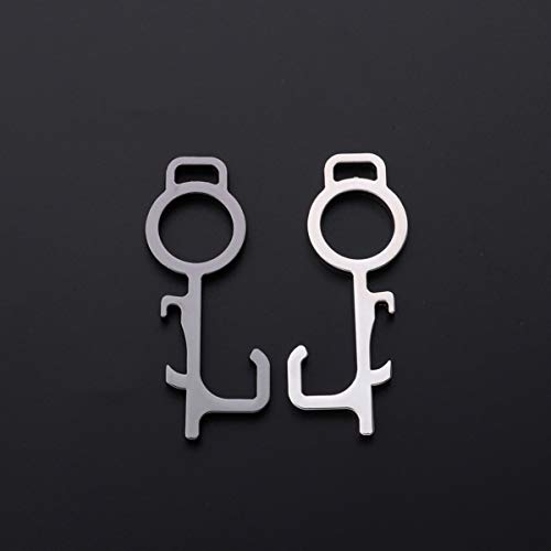 FAVOMOTO 2Pcs Sem Toque Ferramenta Abridor de Porta Abridor de Porta Multifuncional Ferramenta Manua