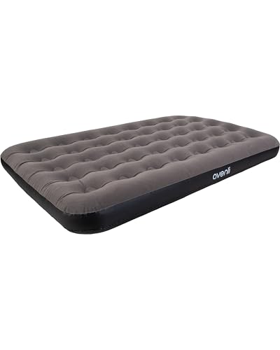 AVENLI Colchón hinchable para camping para 2 personas, 191 x 137 x 22 cm, colchón hinchable para invitados, superficie de descanso suave con superficie flocada, cama de viaje para camping y hogar