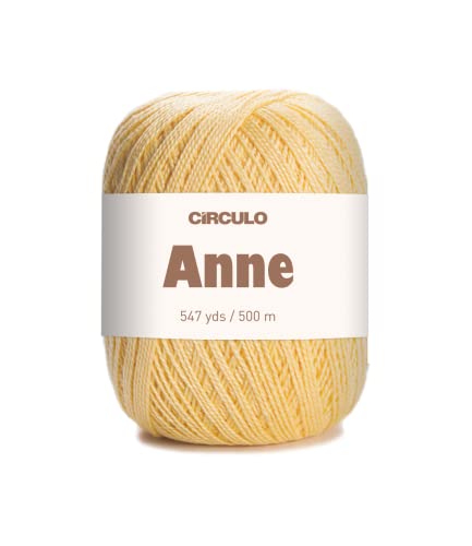 Circulo Anne Yarn 1317 - Hilo 100% algodón mercerizado, 147 g