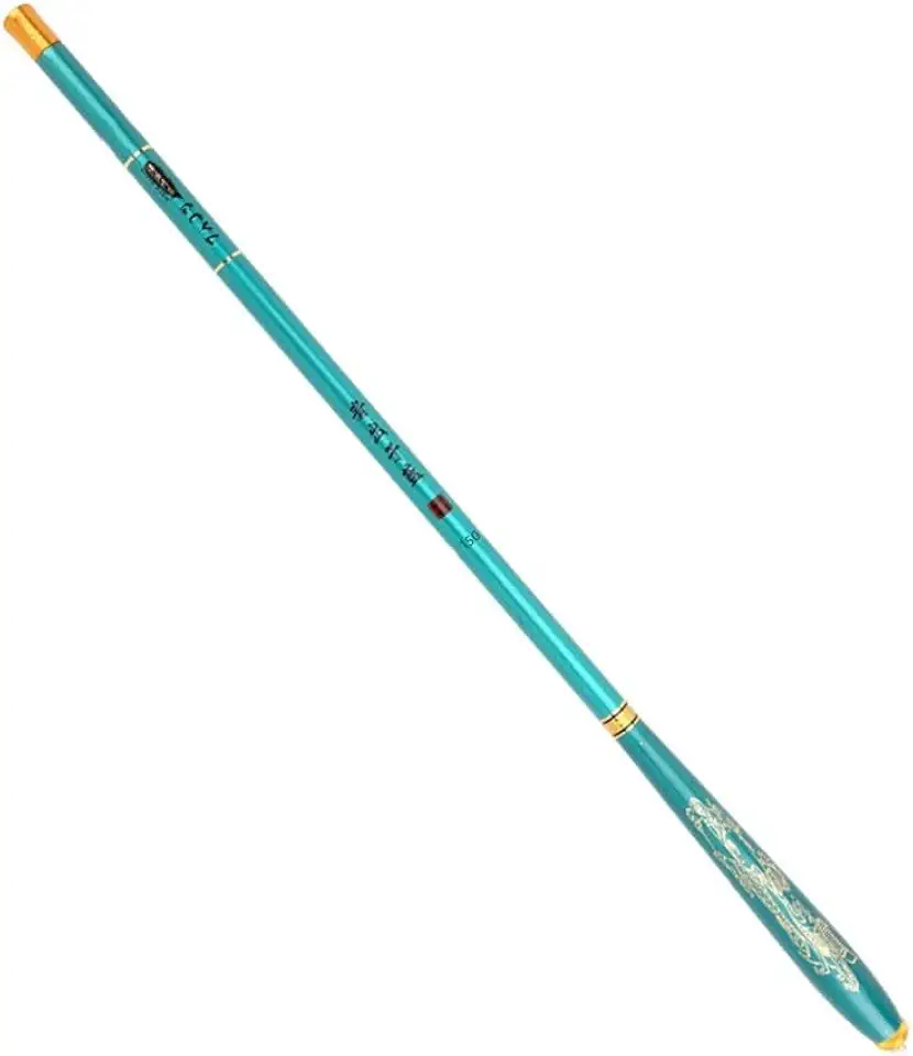 Vara de pesca telescópica de fibra de carbono, vara de pesca de fluxo de água doce de 28 MH para pesca selvagem preta e recreativa, comprimento ajustável de 3,6 m, 4 a 11 seções (.)