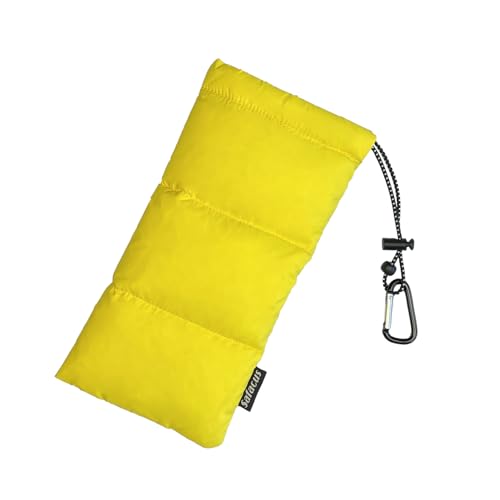 SAFACUS Thermal Phone Case for Outdoor Camping Beach Skiing - Prevents Freezing & Overheating, Extends Battery Life, Drop Proof, for Smart Phone Pouch Cover Bags (yellow)