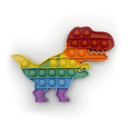 | Juguete Antiestrés | Pop It Sensorial | Explotar Burbujas | Arcoiris Multicolor | Dinosaurio