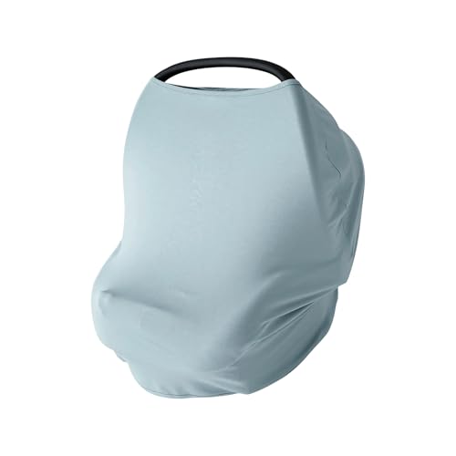 PurComfy Baby Car Seat Cover, Supersoft Bamboo Viscose Carseat Cover for Infant Boys & Girls, Breathable Multi-Use Breastfeeding Covers, Canopy for Ca