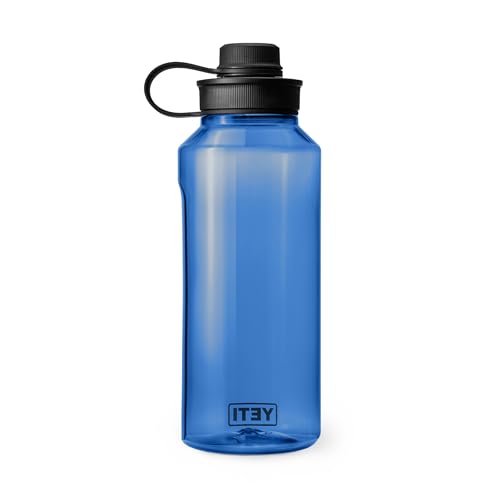 Image of YETI Yonder Water Bottle with Yonder Tether Cap, Lightweight, Leakproof and BPA-Free