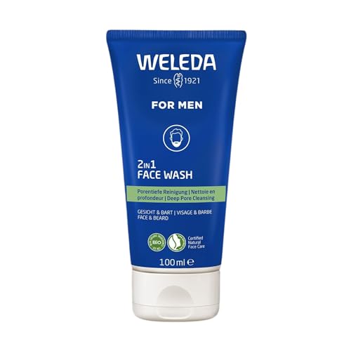 Weleda – FOR MEN Gel Limpiador 2 en 1 Rostro & Barba,...