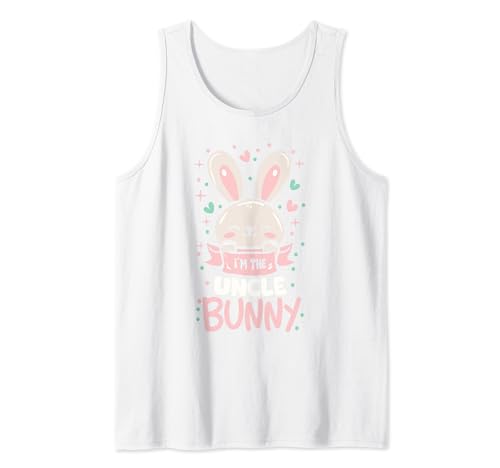 I'm The Uncle Bunny Shirt Cute Matching Family Easter Camiseta sin Mangas