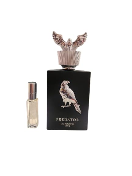 Image of FRASIYON OVEO Predator Parfum Black for Men | 100ml - Long Lasting Luxury Fragrance with Bold Masculine Scent | Includes Free Travel Spray