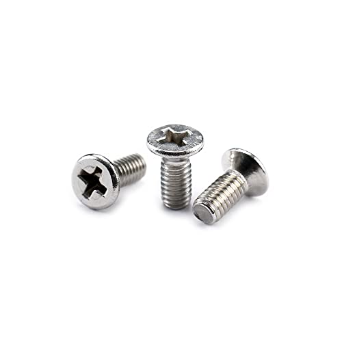 Musiclily Pro Metric M4X10mm Stainless Steel Phillips Countersunk Mounting Screws for Import Strat Style Electric Guitar Tremolo Block (Set of 3) - Image 3
