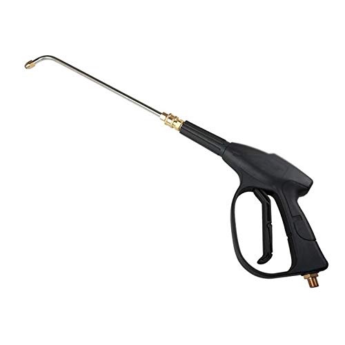 Pistola ad alta pressione per idropulitrice, asta in acciaio inox ad alta pressione, per grondaia, asta da 1/4", collegamento rapido per lancia e gomiti
