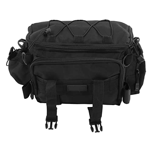 Sac de pêche à dos multifonction en toile double couche à grande capacité
