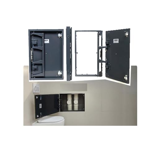 Panel de acceso para ocultar tuberías y cables con registro rápido 2