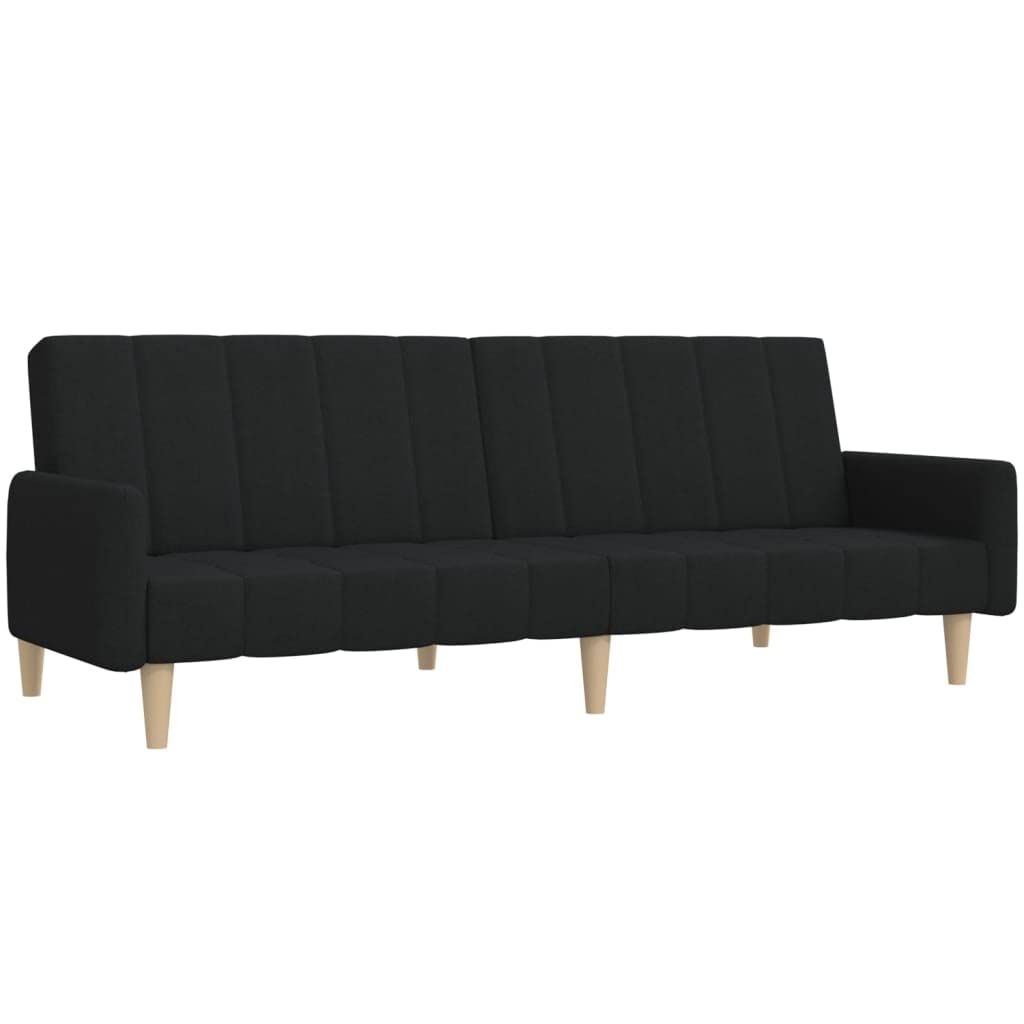 sofás de Dos plazas,Sofa 120 cm,Sofa Cama Dos plazas,Sofá Cama de 2 plazas Tela negroAdecuado para salón, Dormitorio