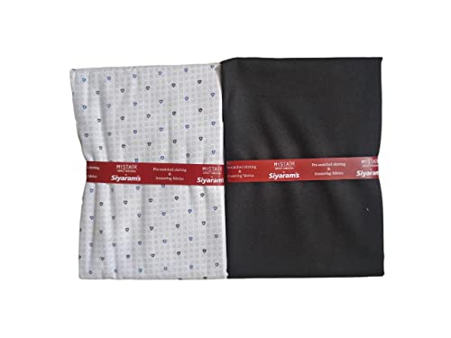 Image of Siyaram's Unstitched Cotton Shirt & Trouser Fabric Printed