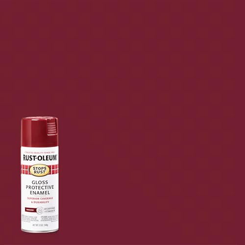Image of Rust-Oleum 2150340-6PK Stops Rust Spray Paint, 12 oz, Gloss Burgundy, 6 Pack