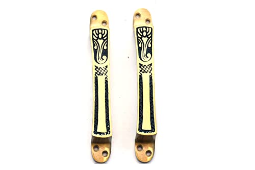 Image of Door Handle Cool Door Handles for Main Door Aluminum (7 Inch), Antique- Finish Door Handles for Home and Office for Wooden & Glass Door Handle, Pull Door Handle (Pack Of 1 Pair, Computer Ganesh)