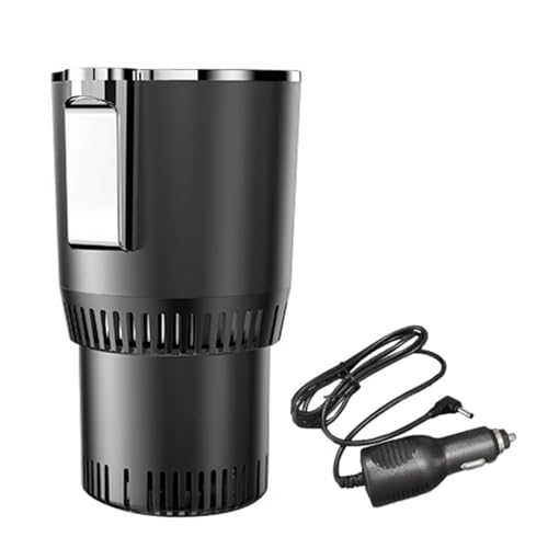 Hervidor eléctrico de automóvil, 4.13x3.74x6.5 pulgadas botella de aislamiento portátil para calefacción y enfriamiento de agua multipropósito, taza de viaje para el viaje por carretera para acampar l