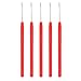 5-Piece Professional Microlink Hair Extension Tool Kit | Easy to Use, Rust- Stainless Steel Pulling Hooks | Save Time, Perfect for Hair Feathers | Hair - Red