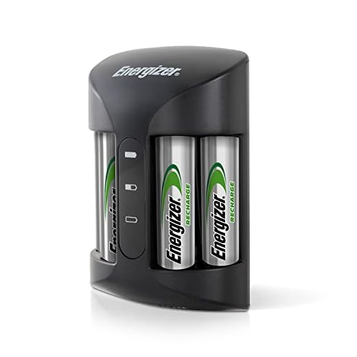 Energizer Rechargeable AA and AAA Battery Charger (Recharge Pro) with 4 AA NiMH Rechargeable Batteries, Auto-Safety Feature, Over-Charge Protection