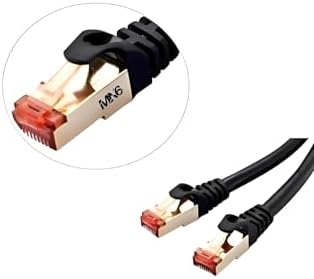 MN6 M109XF 3 Metre Cat7 internet kablosu/10Gbps-600 Mhz-10000Mbps%27e kadar/Cat7 Ethernet Kablosu (CAT7 KABLO, SIYAH, 3 METRE) - Görsel 6