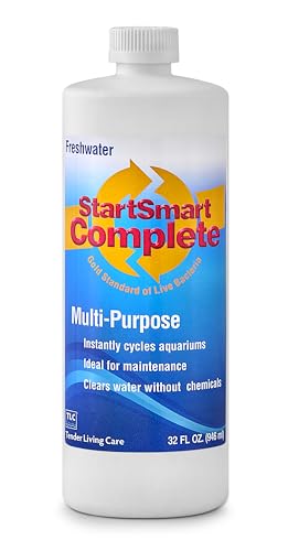 Image of TLC Products StartSmart Complete Freshwater Aquarium Cycle Starter | Beneficial Nitrifiers, Supports Clear Water & Biofiltration, Reduces Excess Sludge, 32 oz. (946 ml)